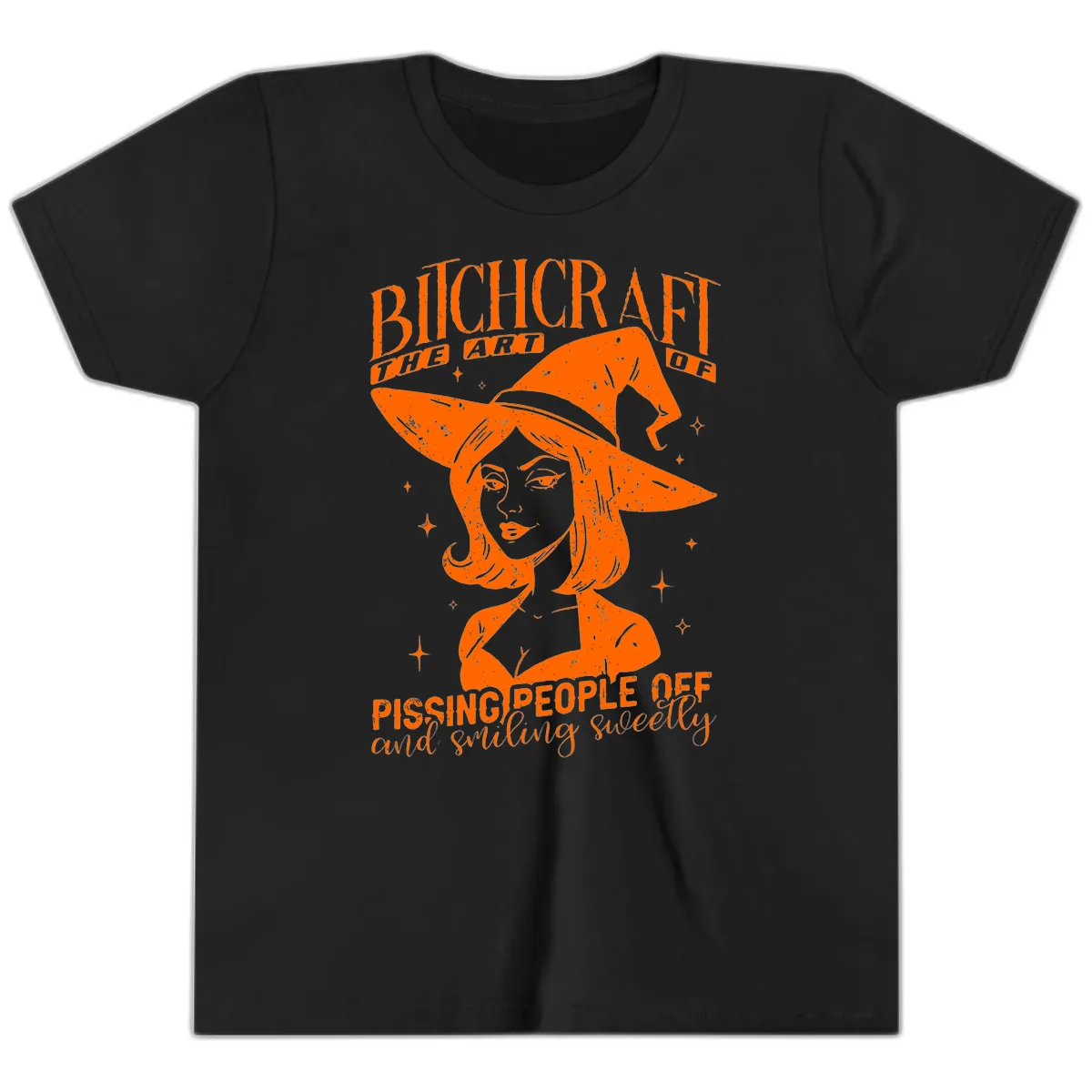 Bitchcraft The Art Of Pissing People Off Youth T-Shirt in Black
