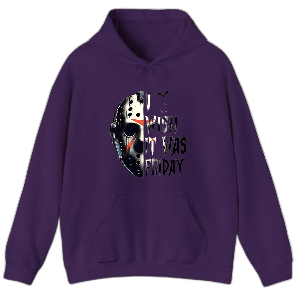 I Wish It Was Friday Jason Mask Hoodie in Purple