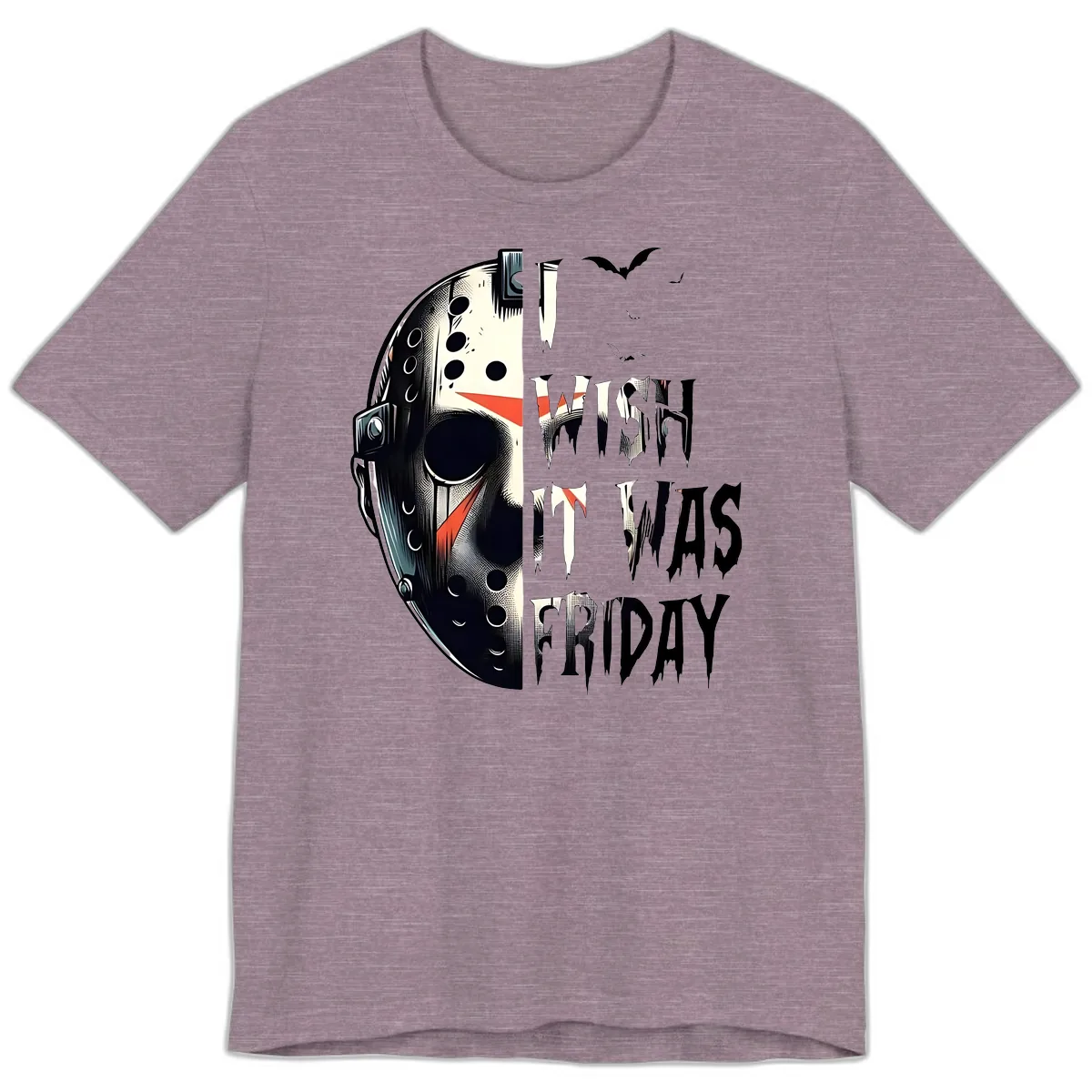 I Wish It Was Friday Jason Mask Premium T-Shirt in Heather Purple