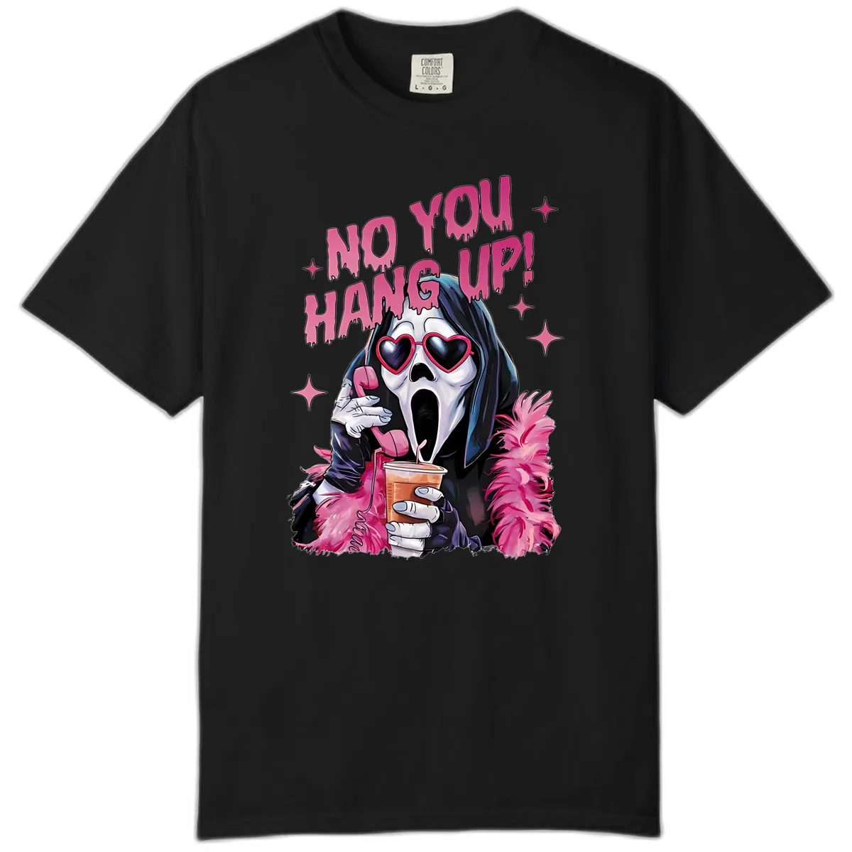 Ghostface Hang Up Halloween Design Comfort Color in Black