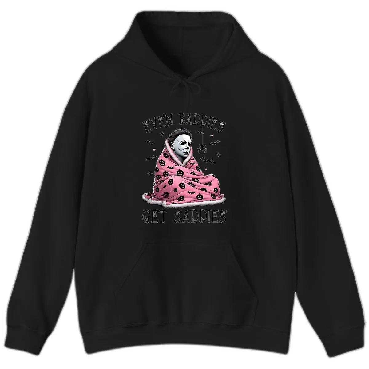 Even Baddies Get Sad Sometimes Hoodie in Black