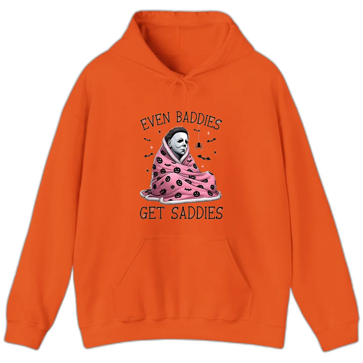 Even Baddies Get Sad Sometimes Hoodie in Orange