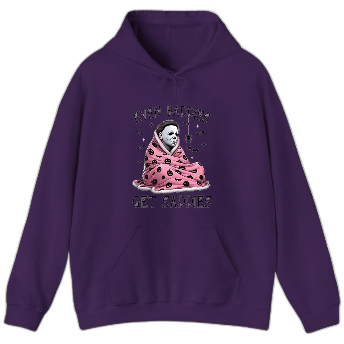 Even Baddies Get Sad Sometimes Hoodie in Purple