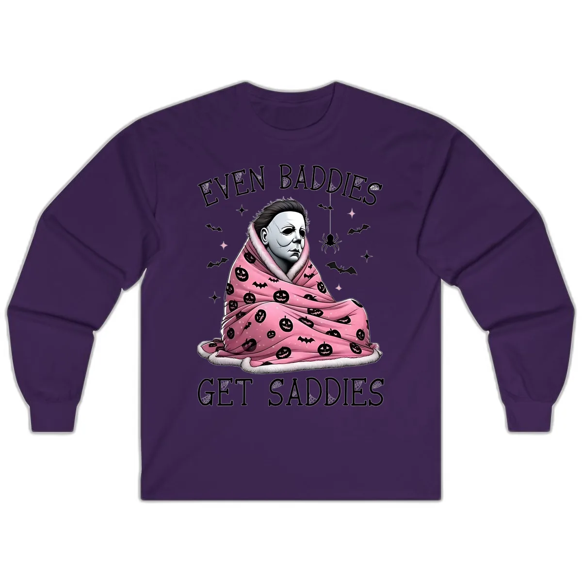 Even Baddies Get Sad Sometimes Long Sleeve in Purple