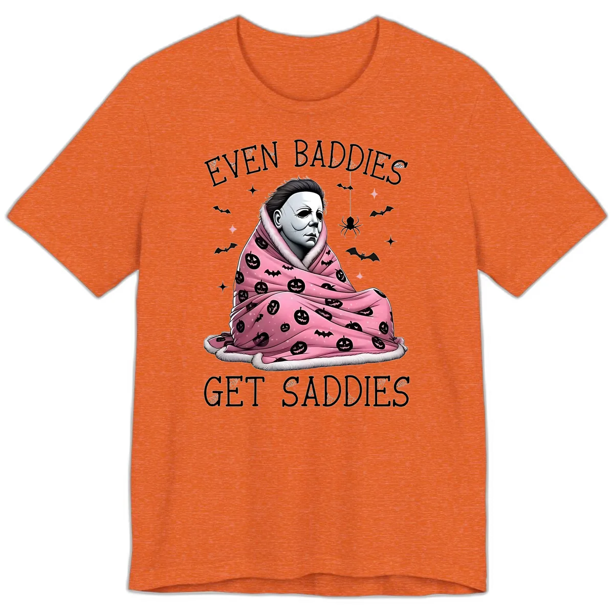 Even Baddies Get Sad Sometimes Premium T-Shirt in Heather Orange