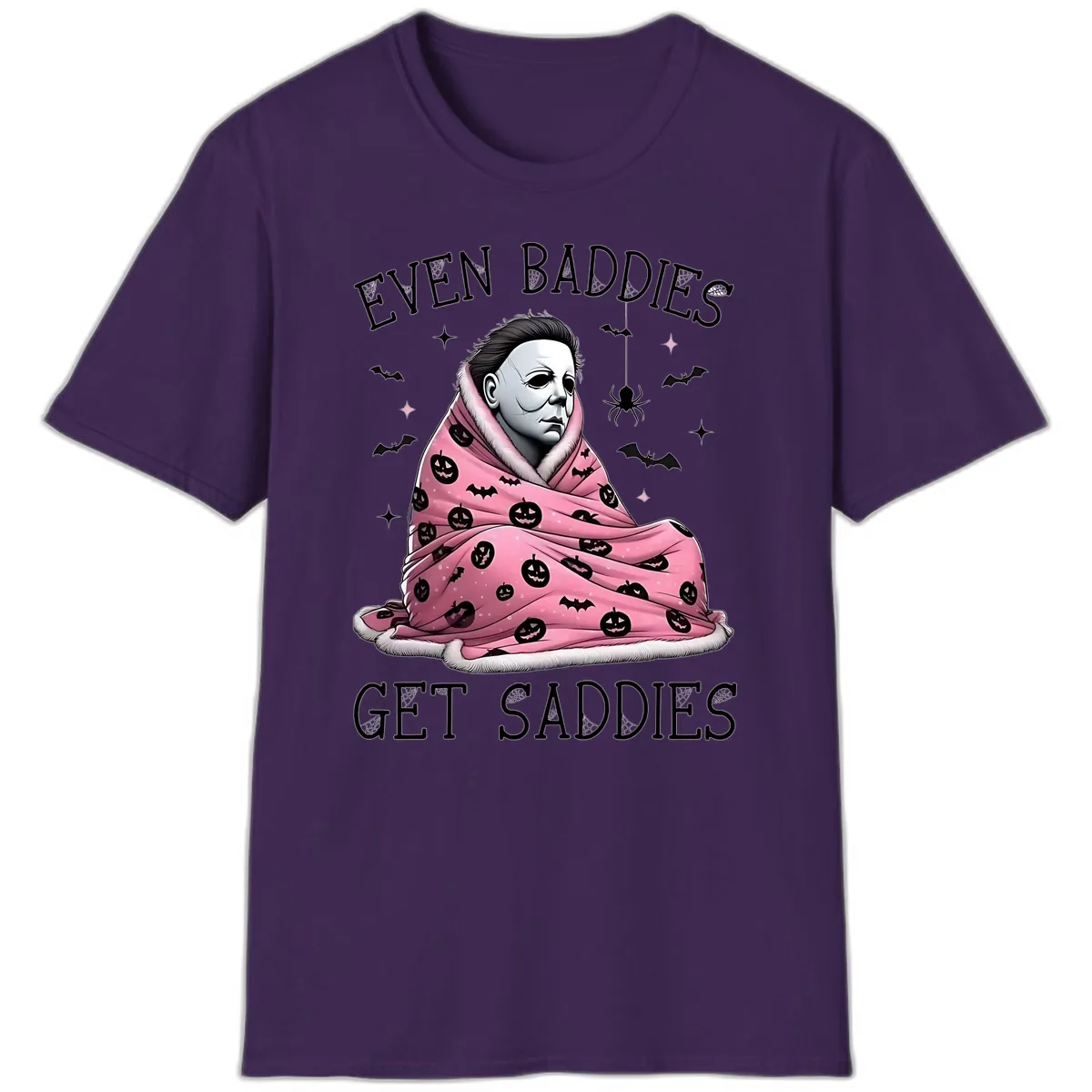 Even Baddies Get Sad Sometimes T-Shirt in Purple