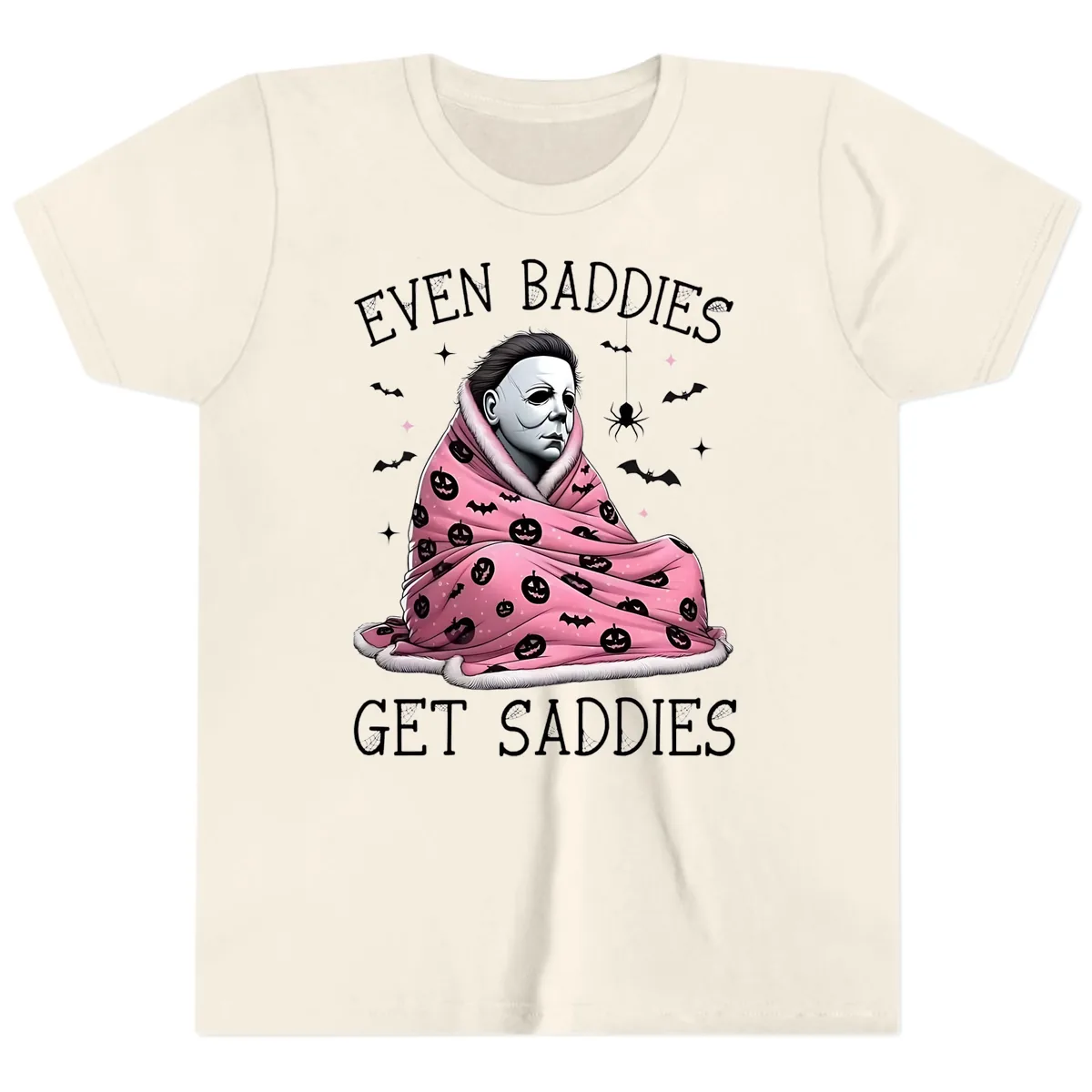 Even Baddies Get Sad Sometimes Youth T-Shirt in Natural
