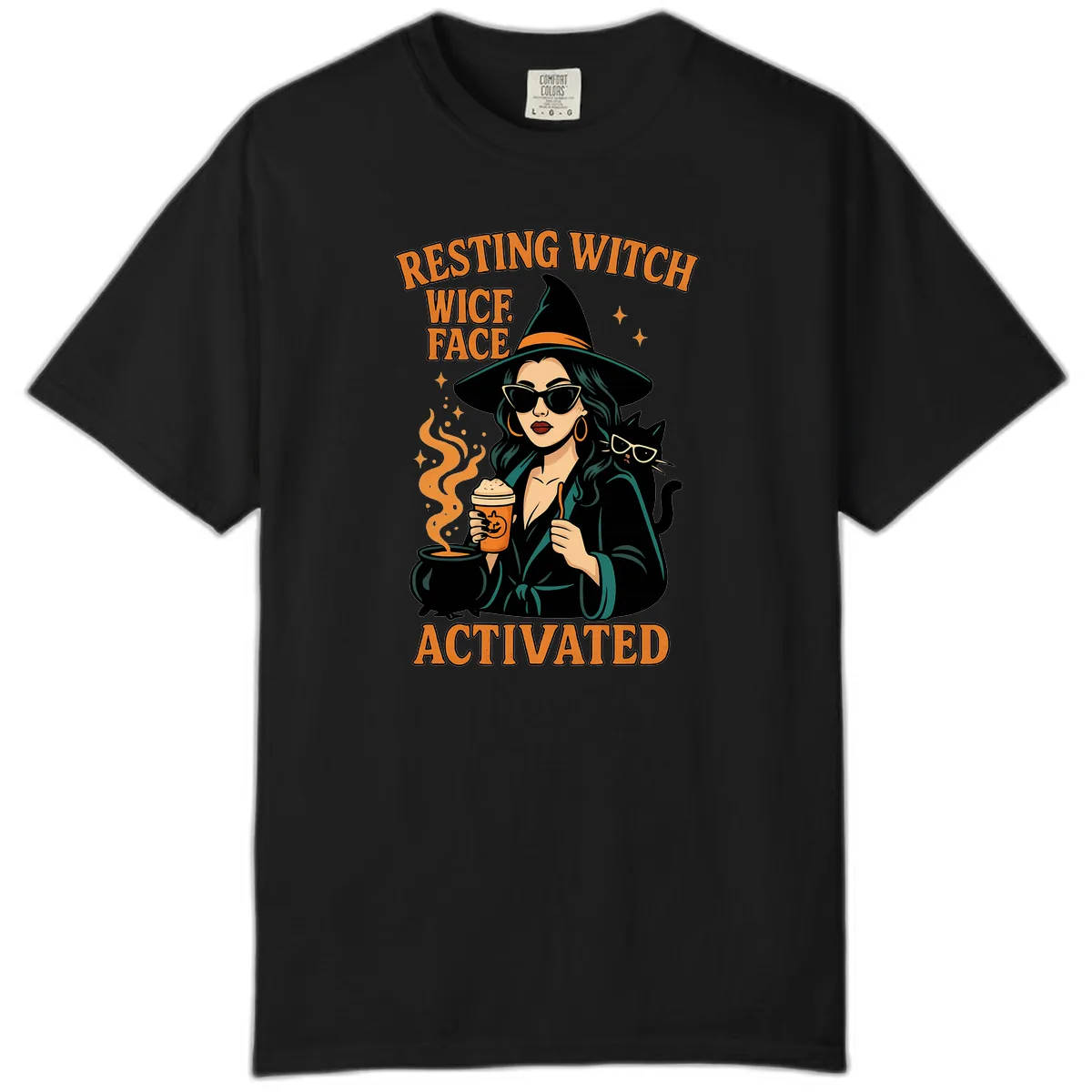Resting Witch Face Activated Comfort Color in Black