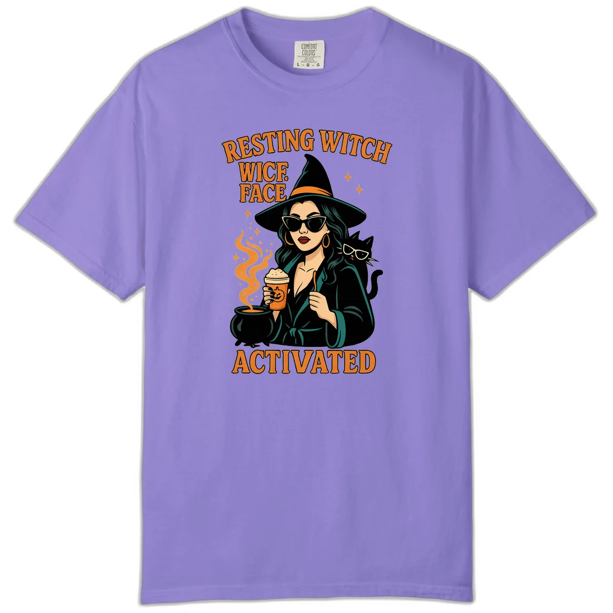 Resting Witch Face Activated Comfort Color in Violet