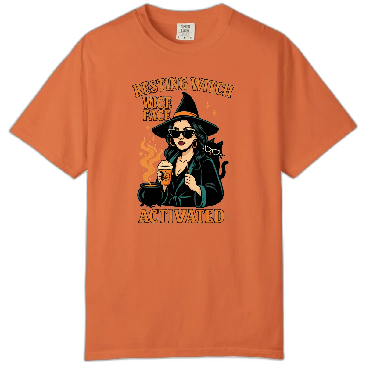 Resting Witch Face Activated Comfort Color in Burnt Orange