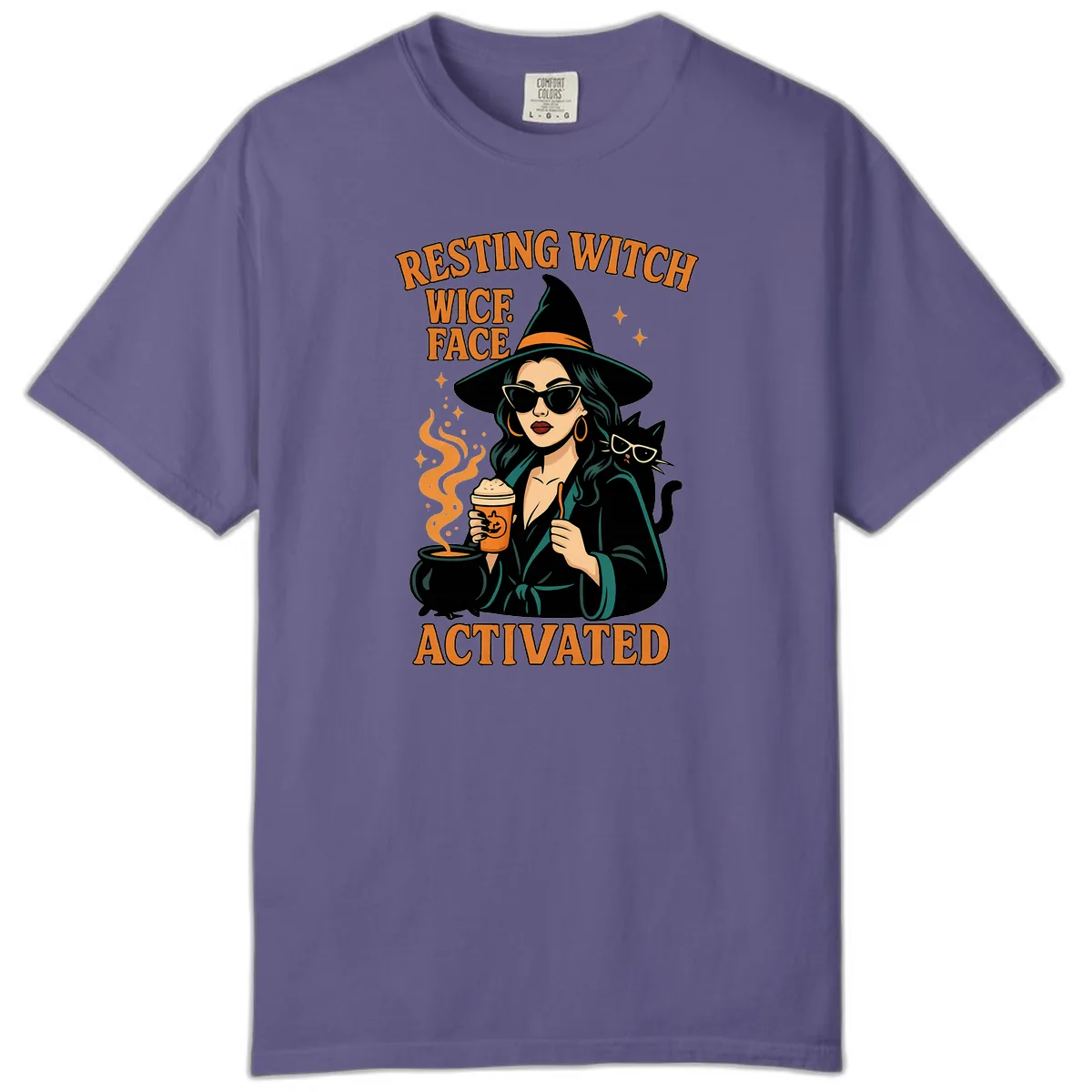 Resting Witch Face Activated Comfort Color in Grape