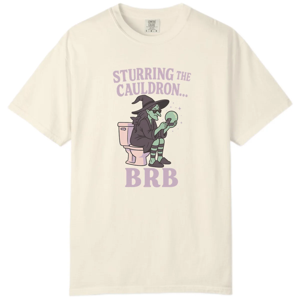 Stirring The Cauldron BRB Witch Comfort Color in Ivory