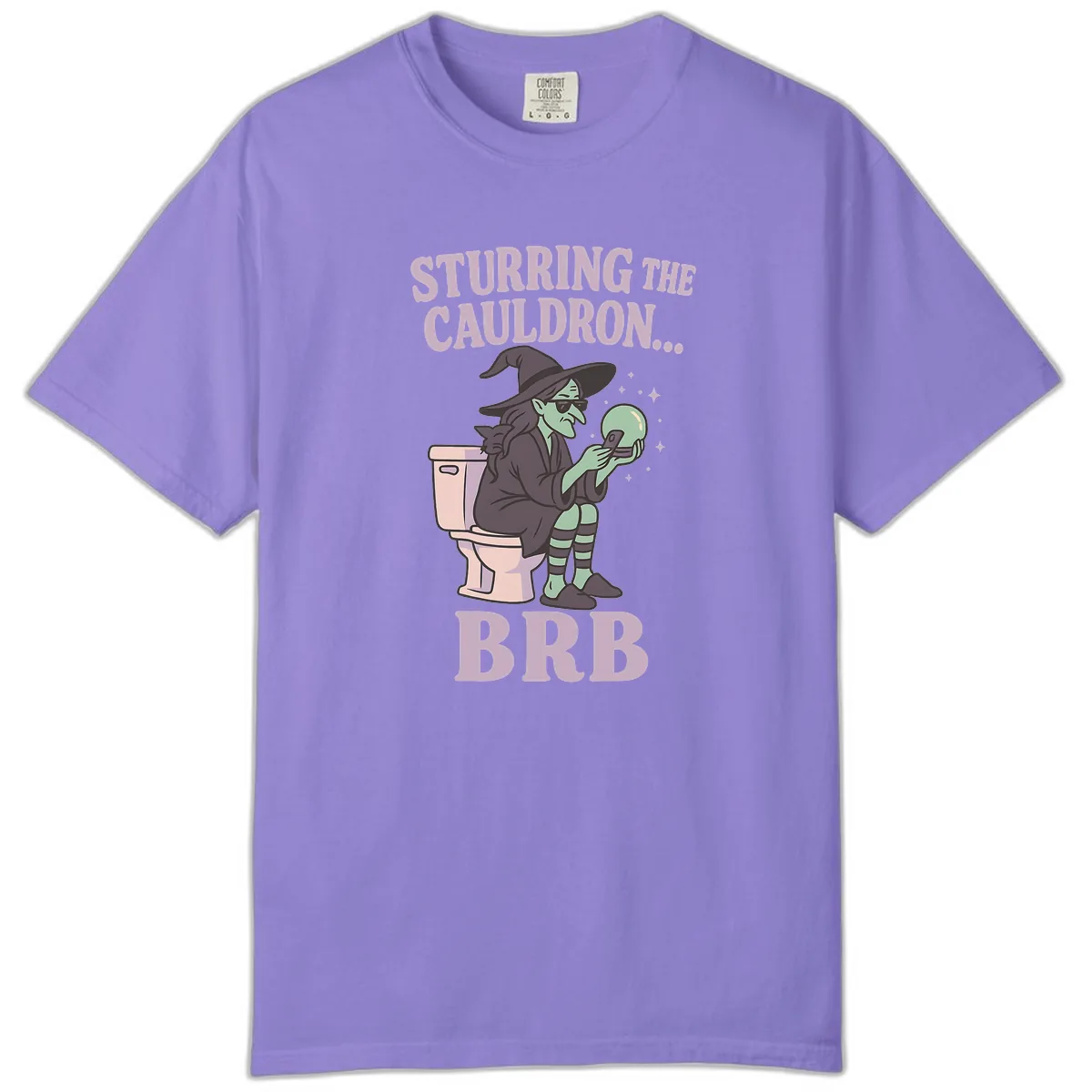 Stirring The Cauldron BRB Witch Comfort Color in Violet