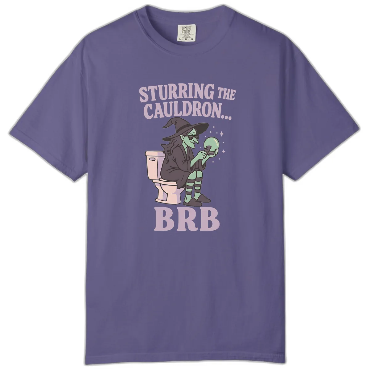 Stirring The Cauldron BRB Witch Comfort Color in Grape