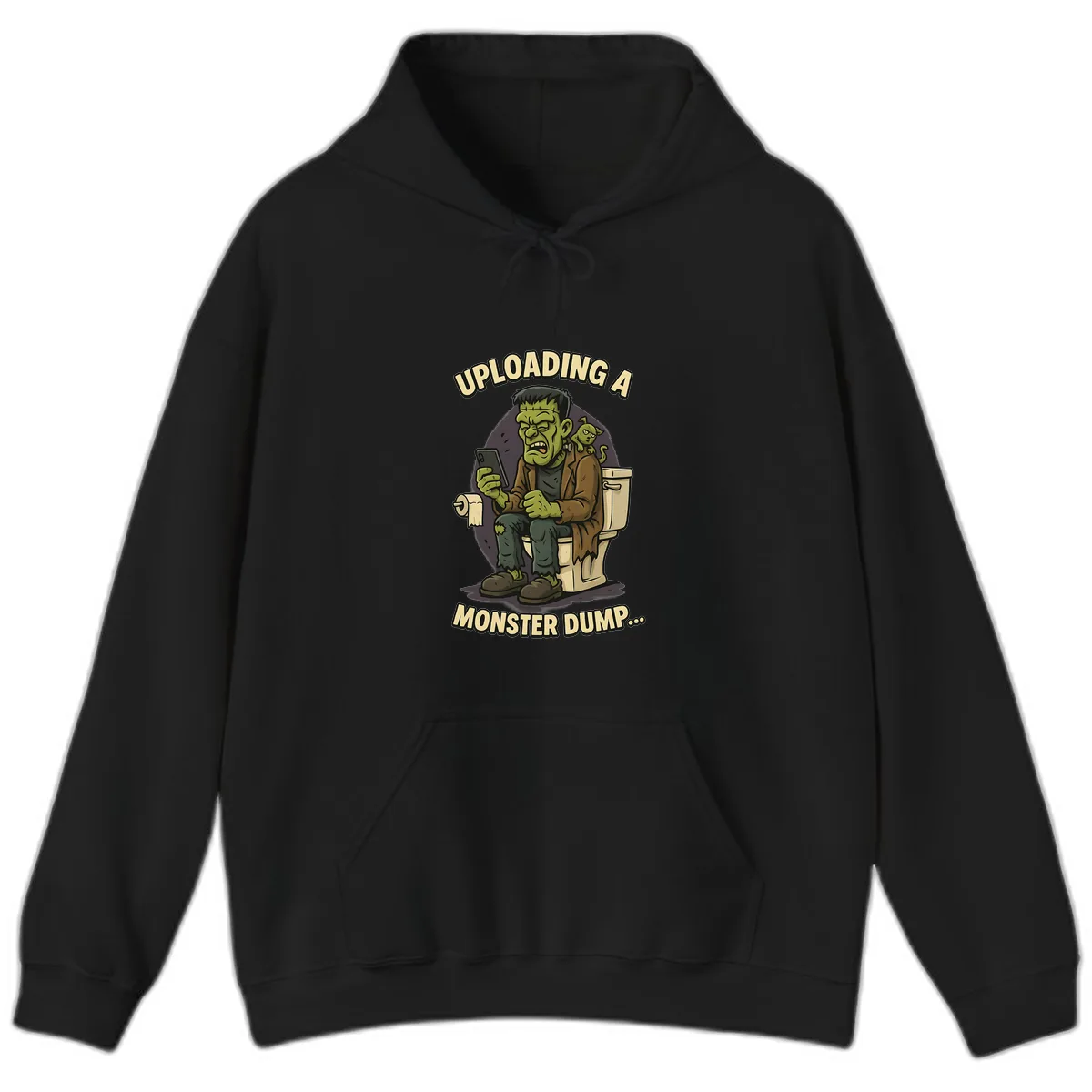 Uploading A Monster Dump Hoodie in Black
