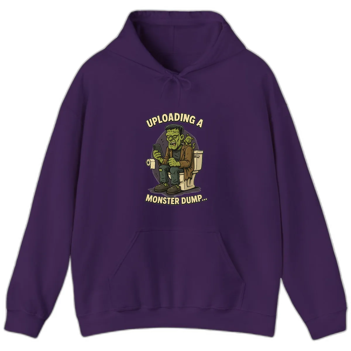 Uploading A Monster Dump Hoodie in Purple
