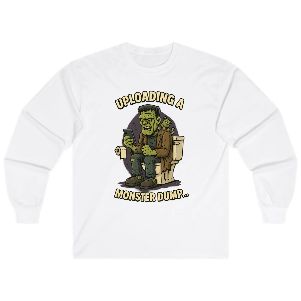 Uploading A Monster Dump Long Sleeve in White