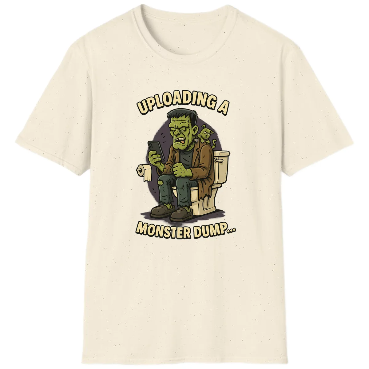 Uploading A Monster Dump T-Shirt in Natural