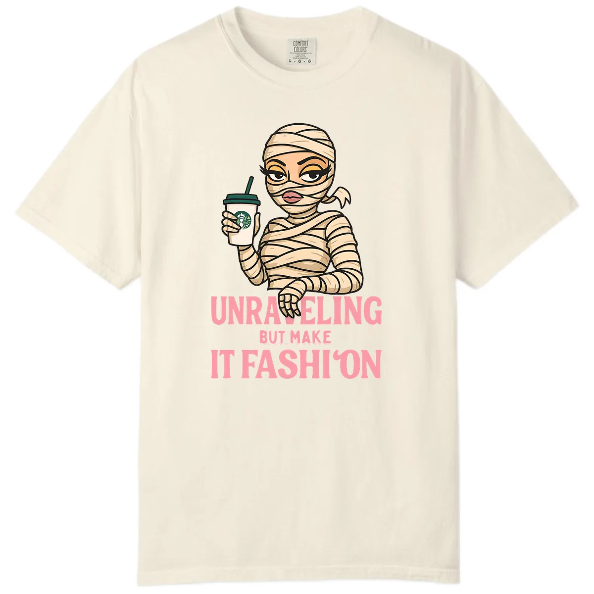 Unraveling But Make It Fashion Comfort Color in Ivory