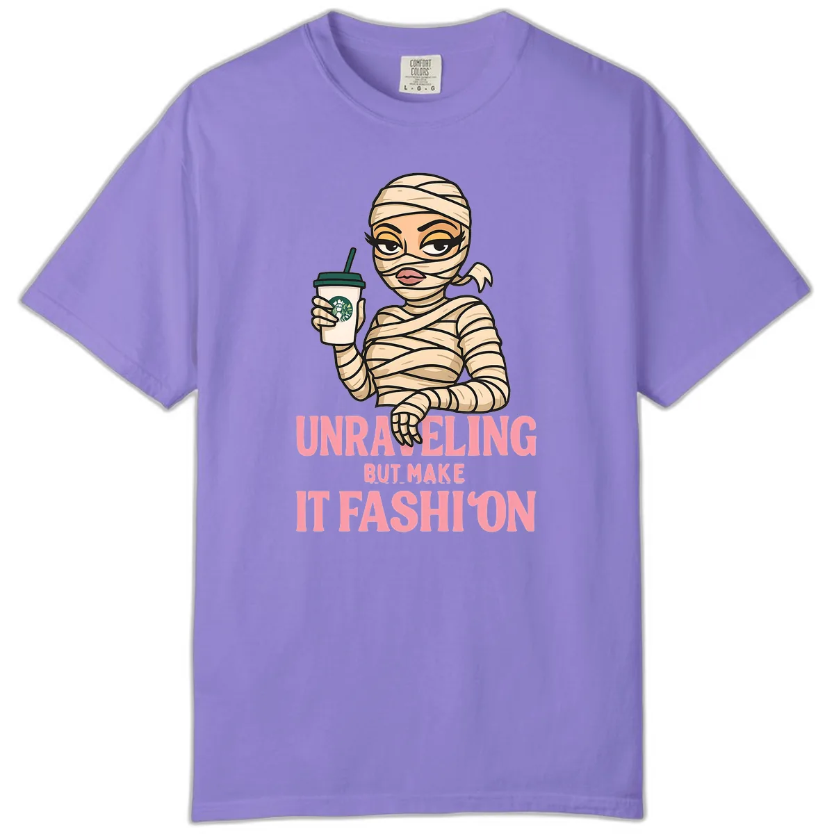 Unraveling But Make It Fashion Comfort Color in Violet
