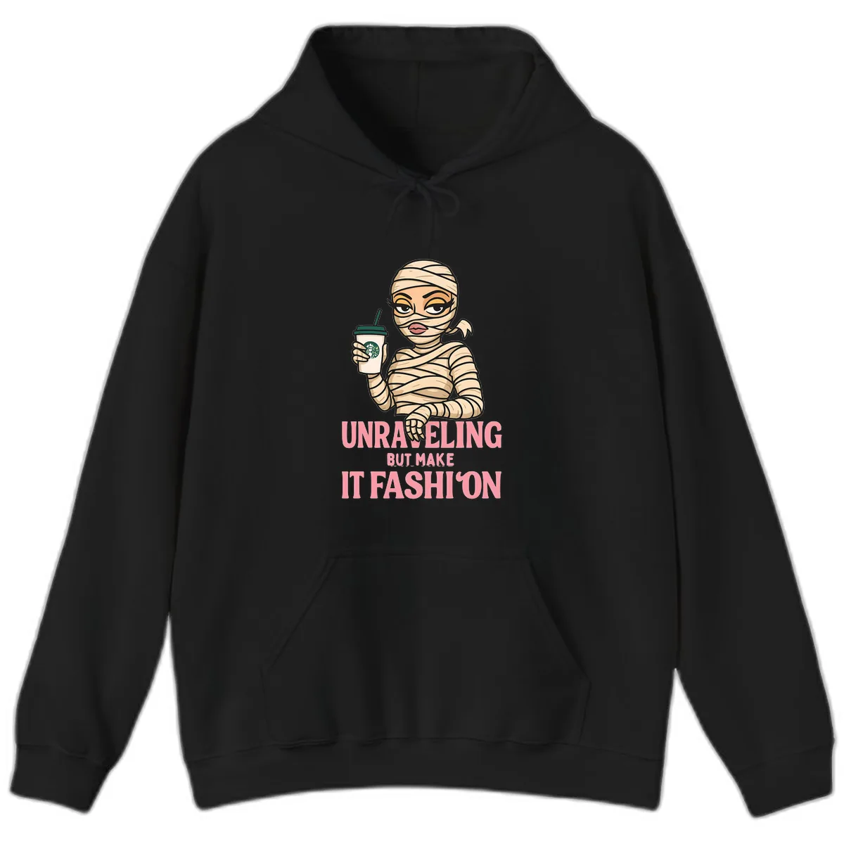 Unraveling But Make It Fashion Hoodie in Black