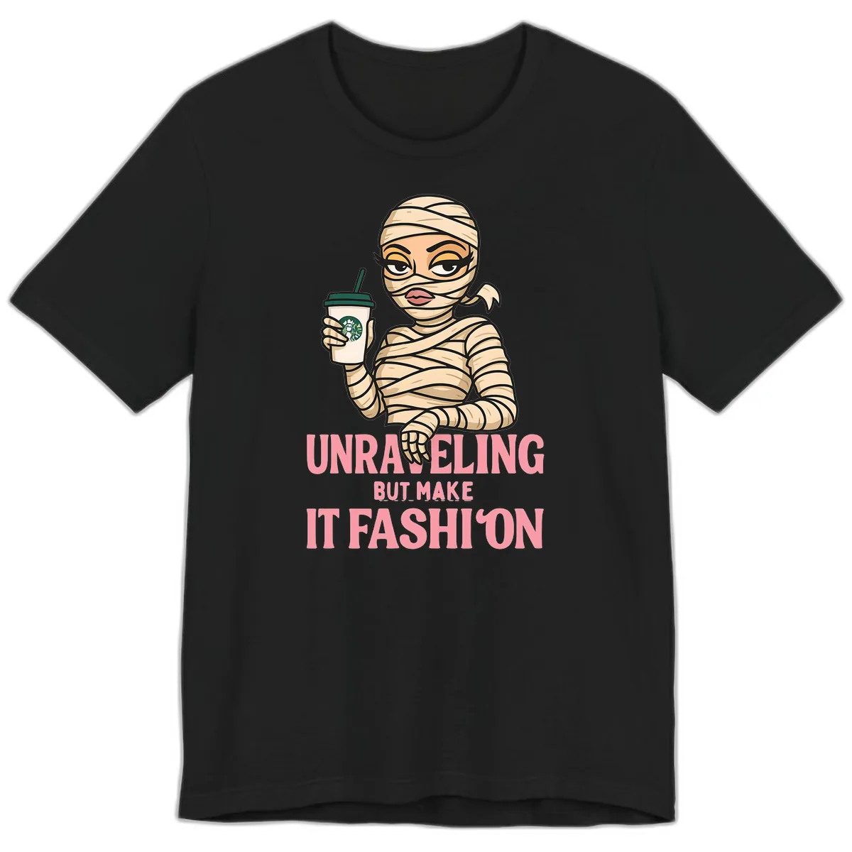Unraveling But Make It Fashion Premium T-Shirt in Black