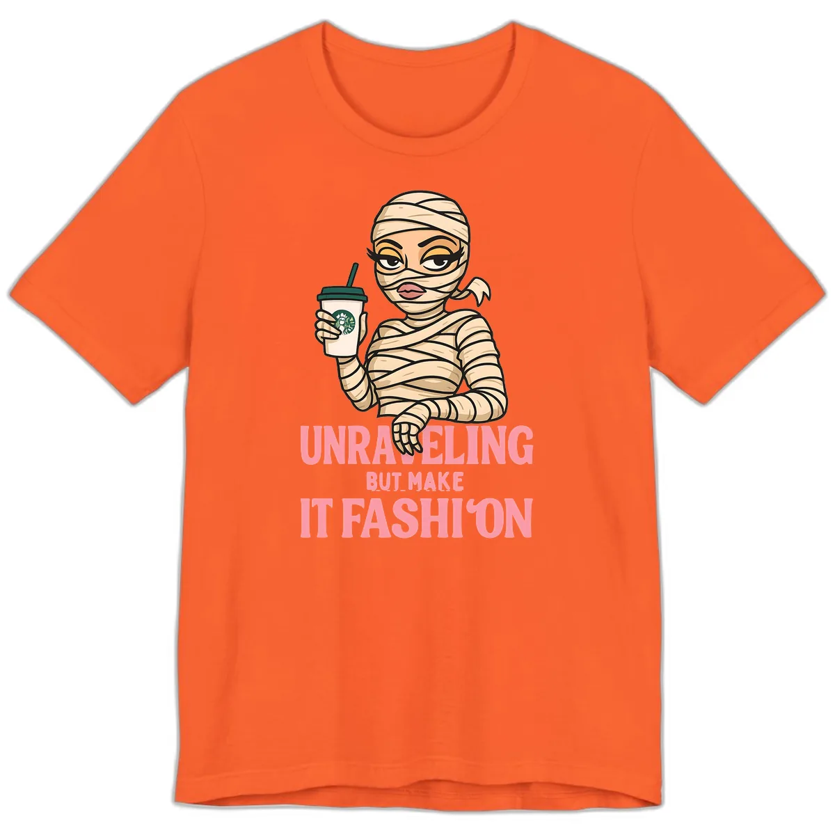 Unraveling But Make It Fashion Premium T-Shirt in Orange