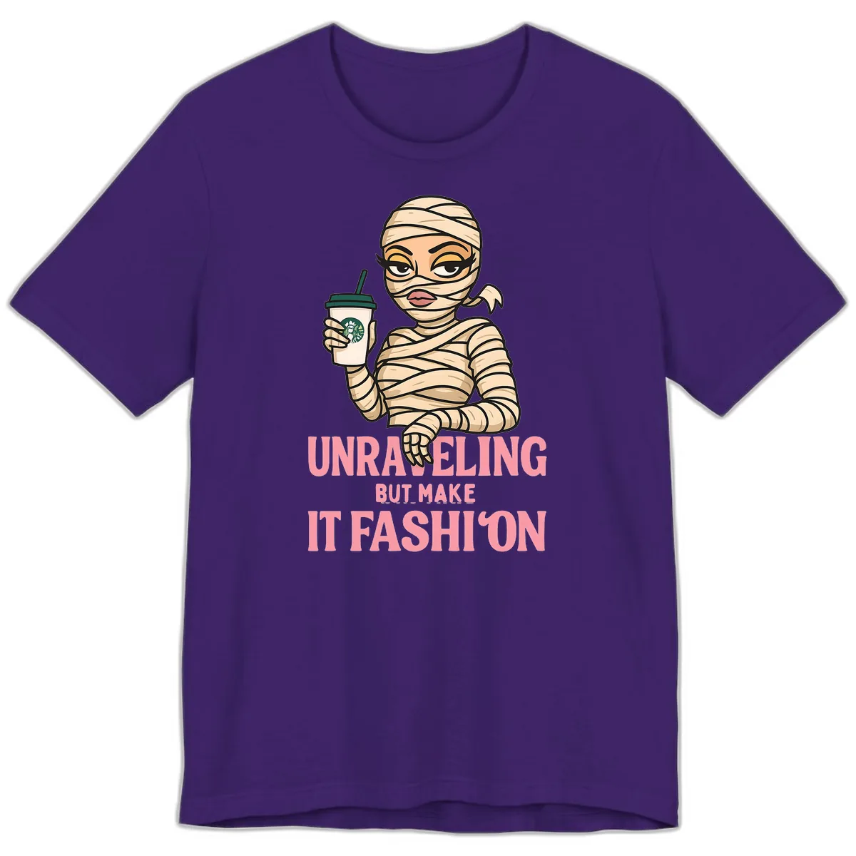 Unraveling But Make It Fashion Premium T-Shirt in Team Purple