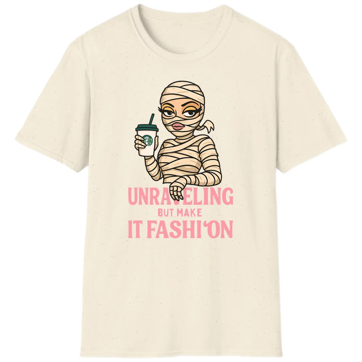 Unraveling But Make It Fashion T-Shirt in Natural