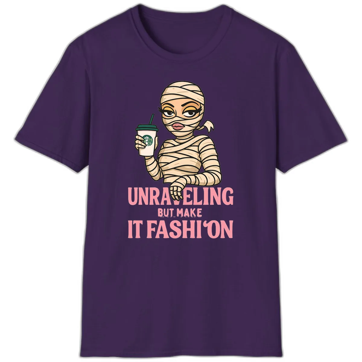 Unraveling But Make It Fashion T-Shirt in Purple