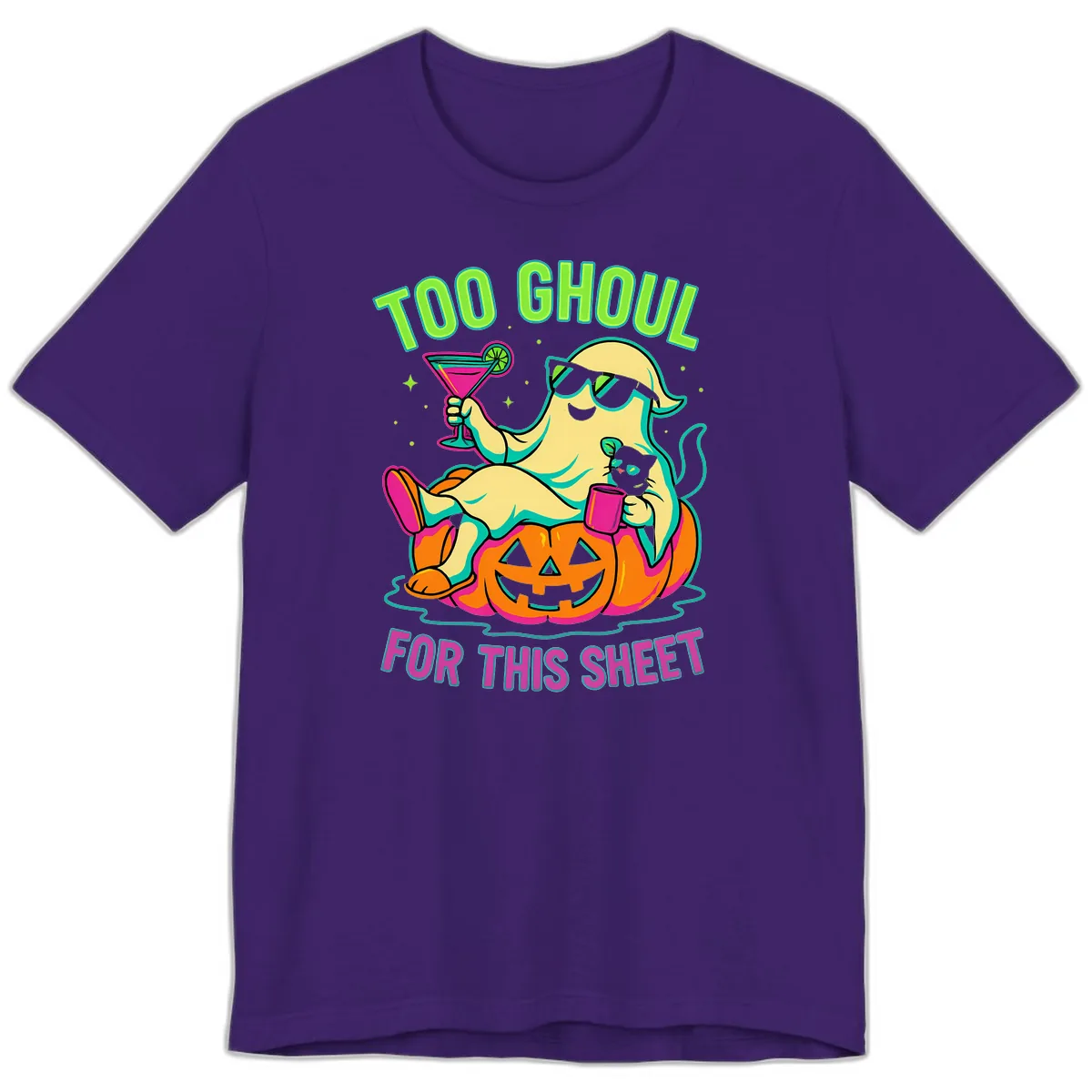 Too Ghoul For This Sheet Premium T-Shirt in Team Purple