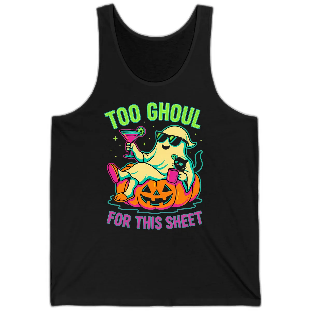 Too Ghoul For This Sheet Tank in Black