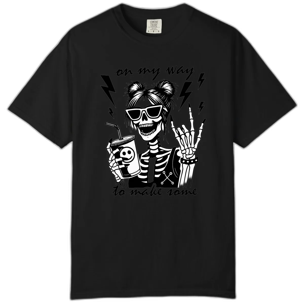 Skeleton Rocker On My Way To Make Some Comfort Color in Black