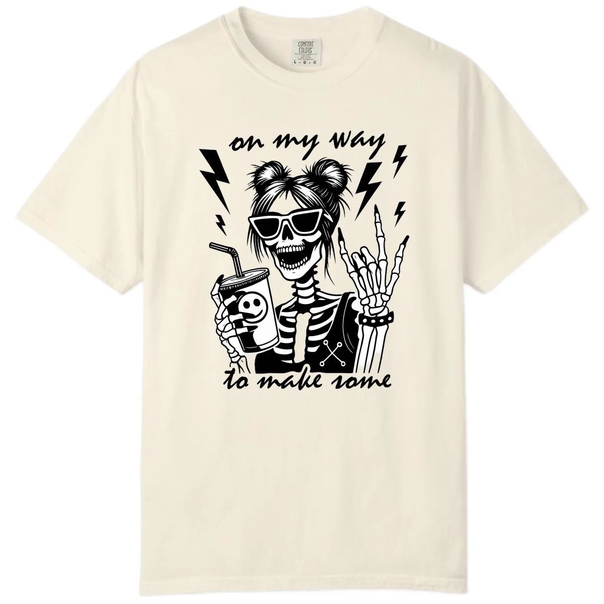 Skeleton Rocker On My Way To Make Some Comfort Color in Ivory