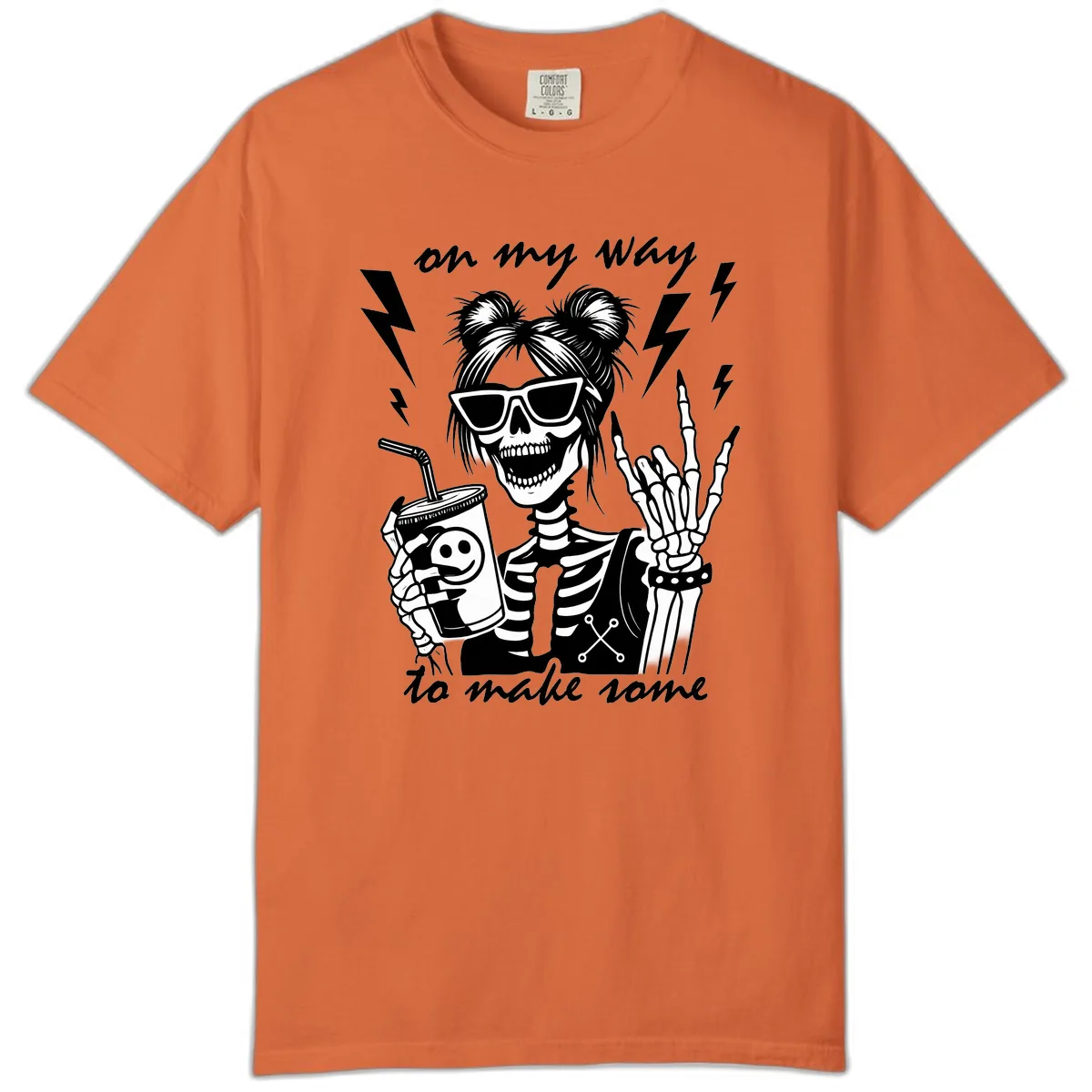 Skeleton Rocker On My Way To Make Some Comfort Color in Burnt Orange