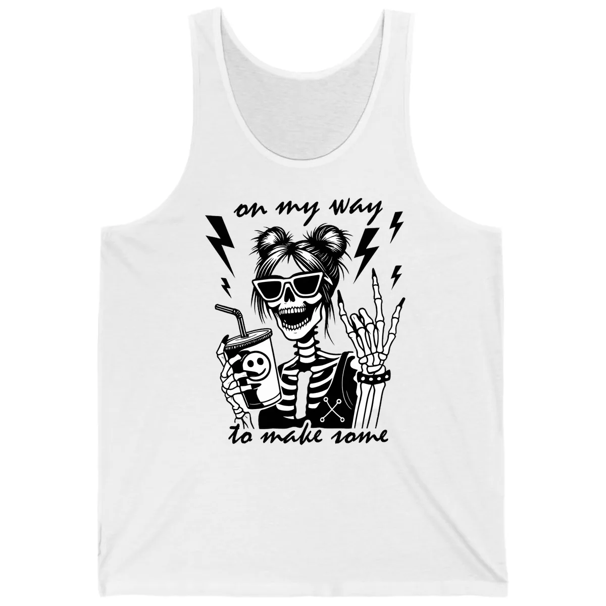 Skeleton Rocker On My Way To Make Some Tank in White
