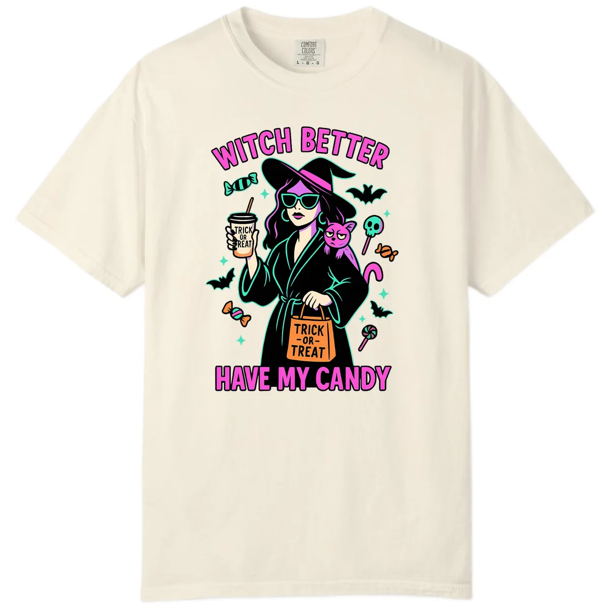 Witch Better Have My Candy Halloween Comfort Color in Ivory