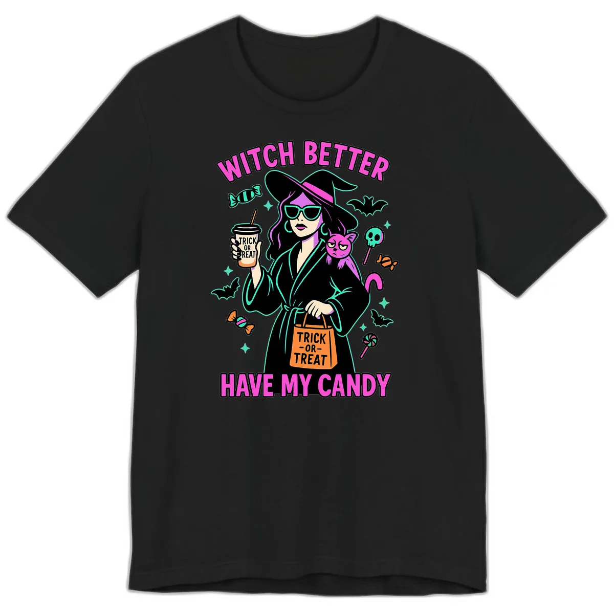 Witch Better Have My Candy Halloween Premium T-Shirt in Black