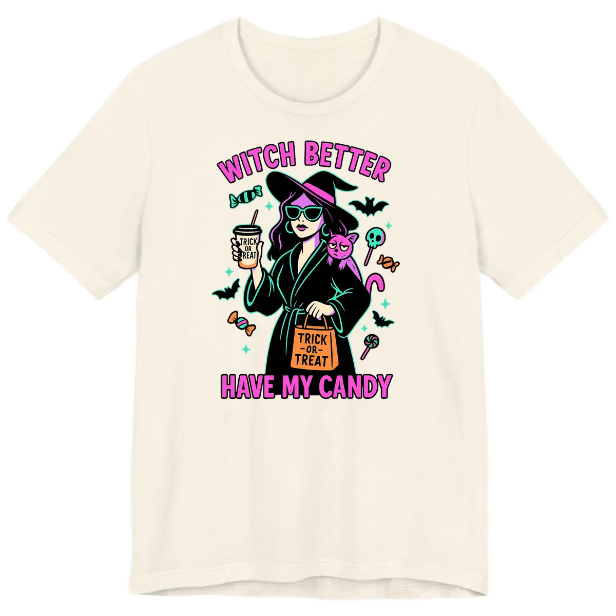 Witch Better Have My Candy Halloween Premium T-Shirt in Natural