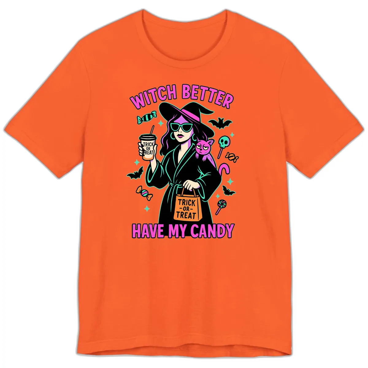 Witch Better Have My Candy Halloween Premium T-Shirt in Orange