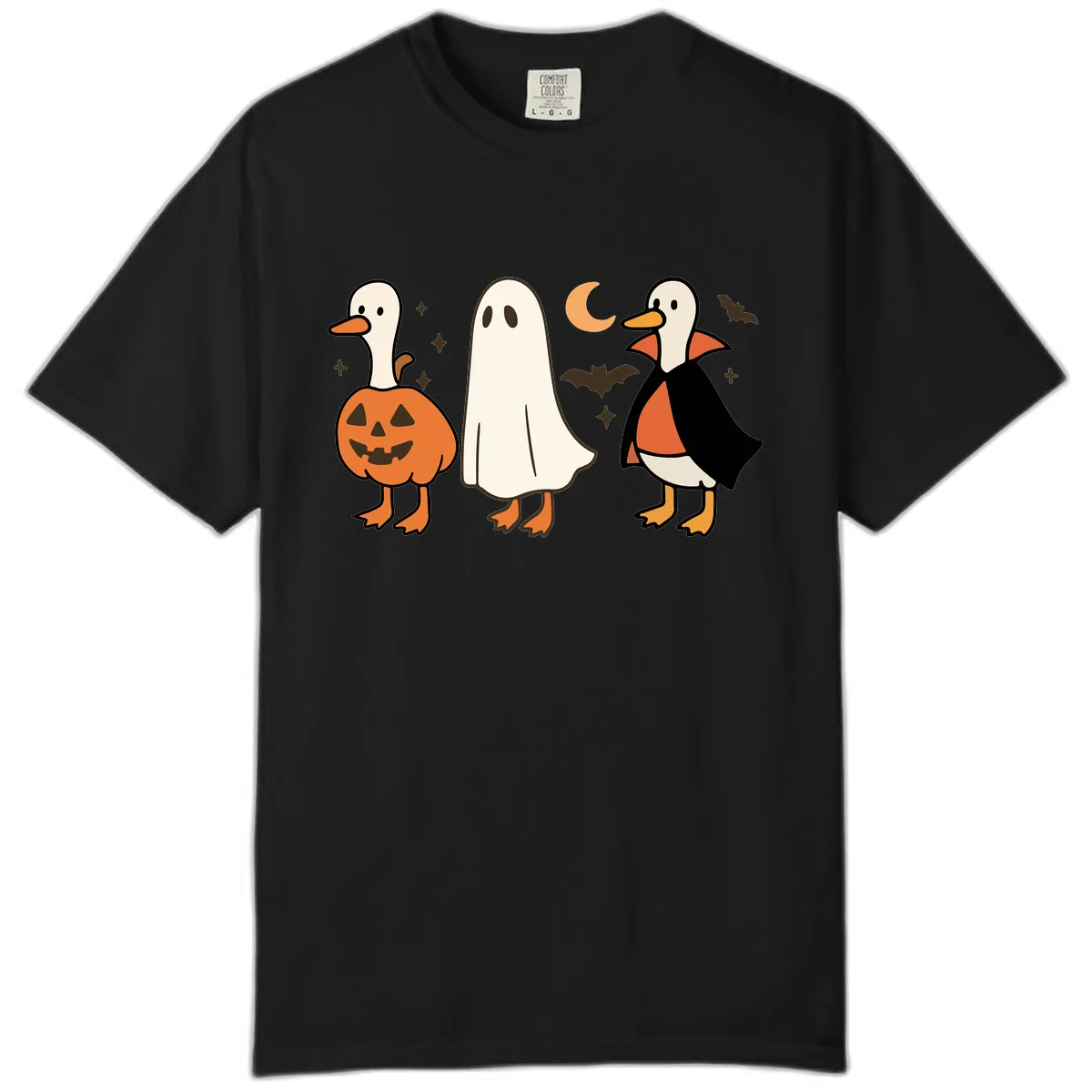 Halloween Duck Costumes And Pumpkin Comfort Color in Black