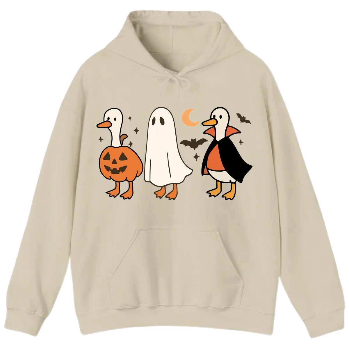 Halloween Duck Costumes And Pumpkin Hoodie in Sand