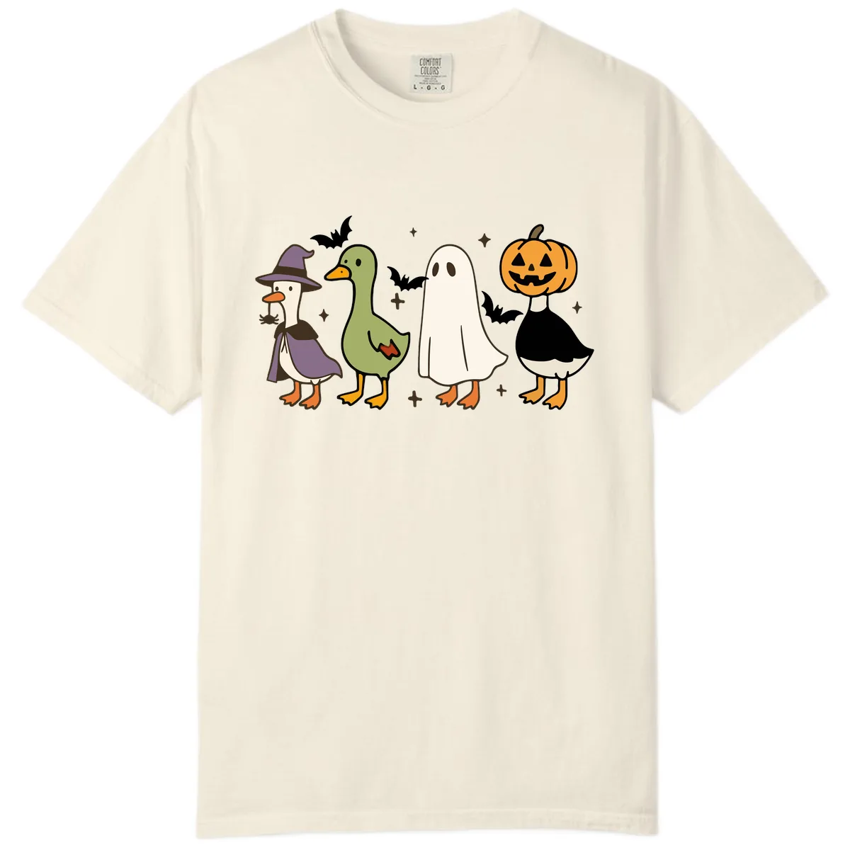 Halloween Animals Trick-or-Treat Comfort Color in Ivory