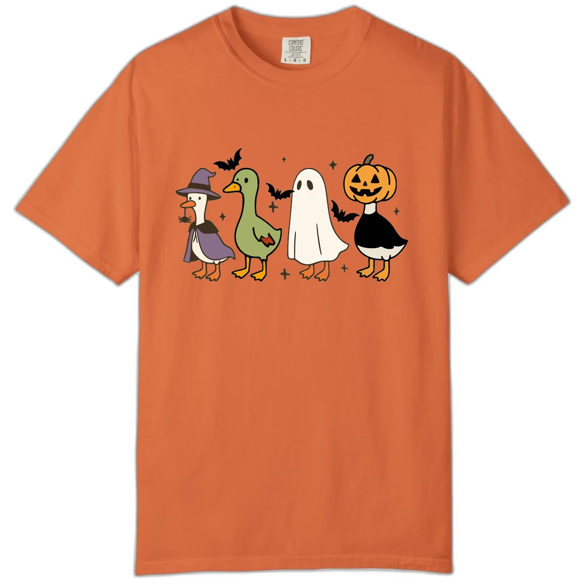 Halloween Animals Trick-or-Treat Comfort Color in Burnt Orange