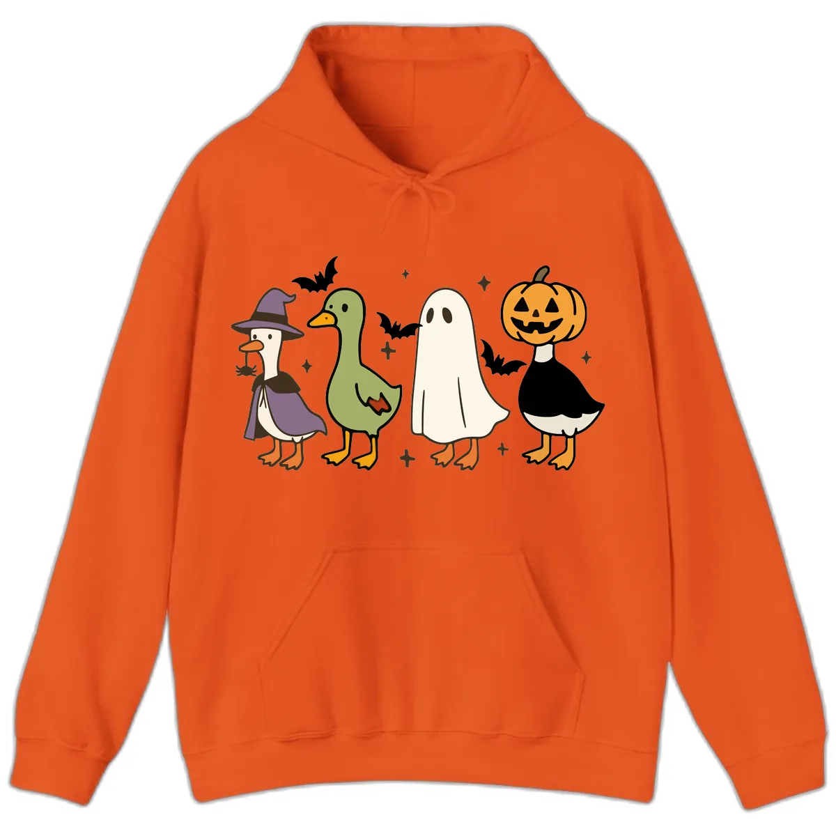 Halloween Animals Trick-or-Treat Hoodie in Orange