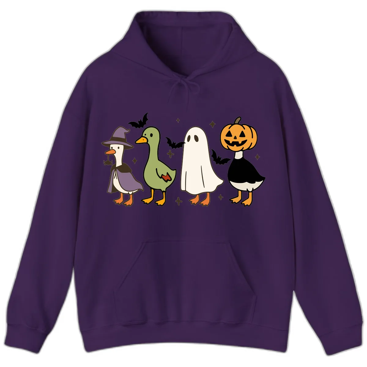 Halloween Animals Trick-or-Treat Hoodie in Purple