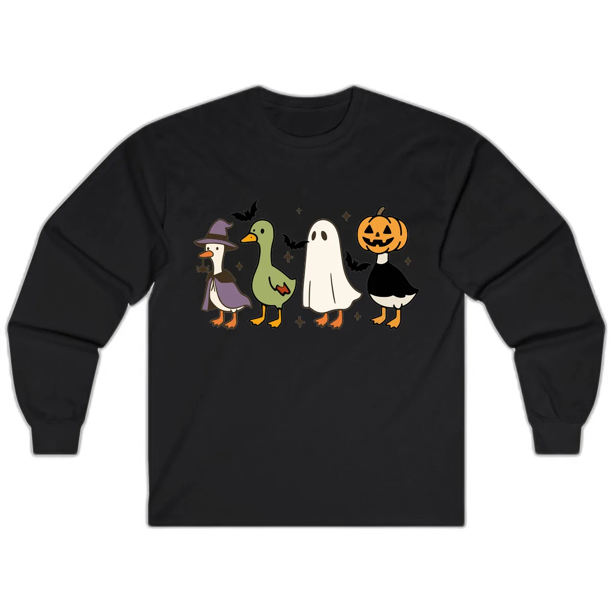 Halloween Animals Trick-or-Treat Long Sleeve in Black