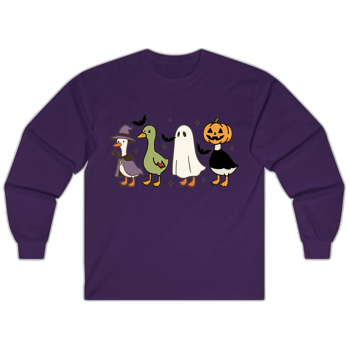 Halloween Animals Trick-or-Treat Long Sleeve in Purple