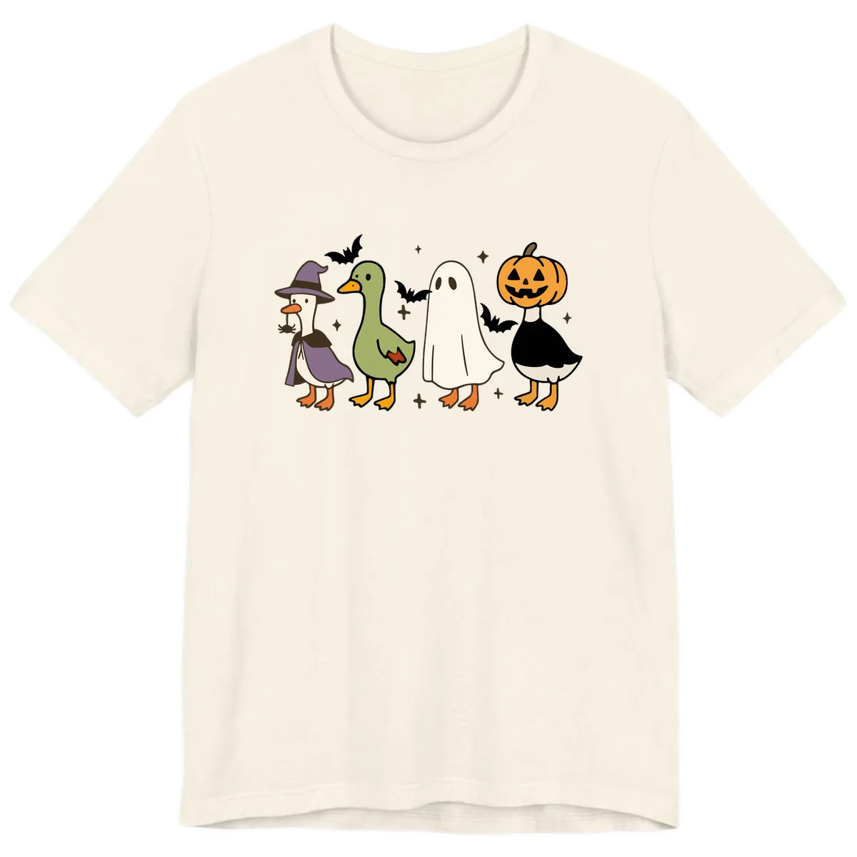 Halloween Animals Trick-or-Treat Premium T-Shirt in Natural