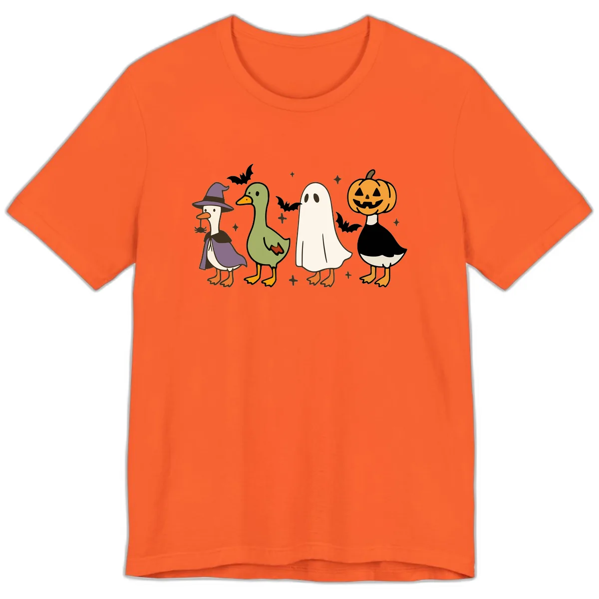 Halloween Animals Trick-or-Treat Premium T-Shirt in Orange